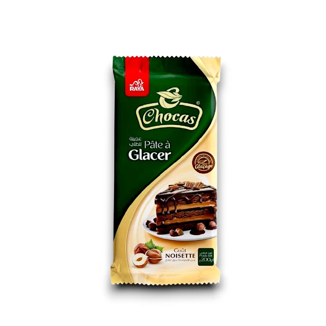 PATE A GLACER CHOCAS NOISETTE 200GR