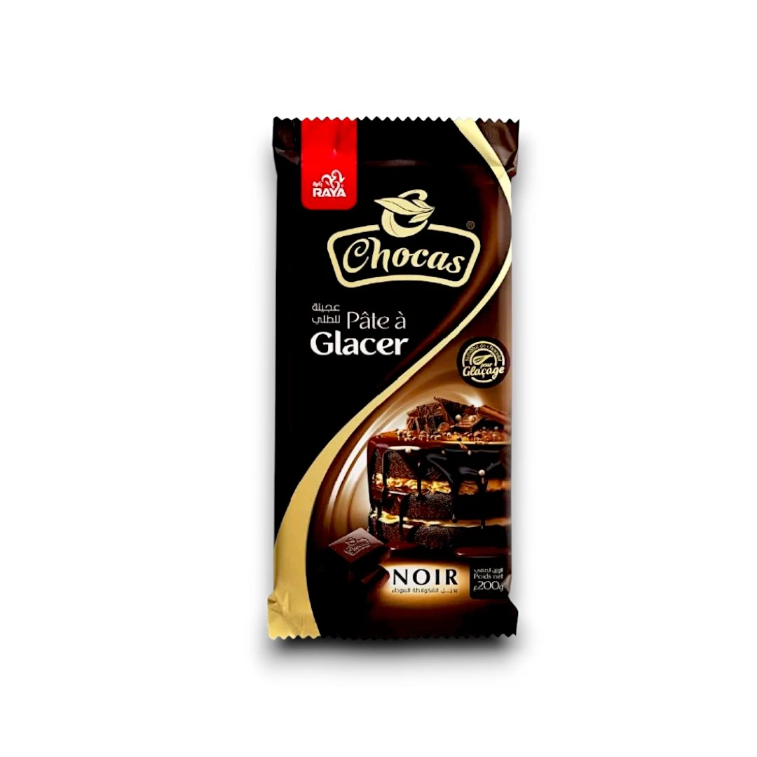 PATE A GLACER CHOCAS  NOIR 200GR