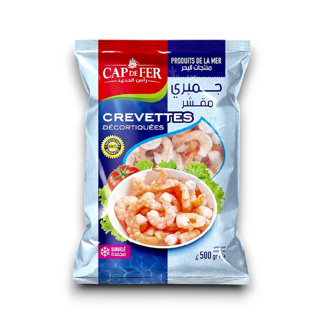 CREVETTES DECORTIQUEES 500GR